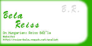 bela reiss business card